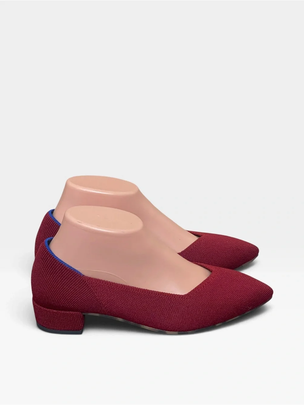 Rothy's The High Pumps Autumn Red Pointed Toe Knit Shoes size 7